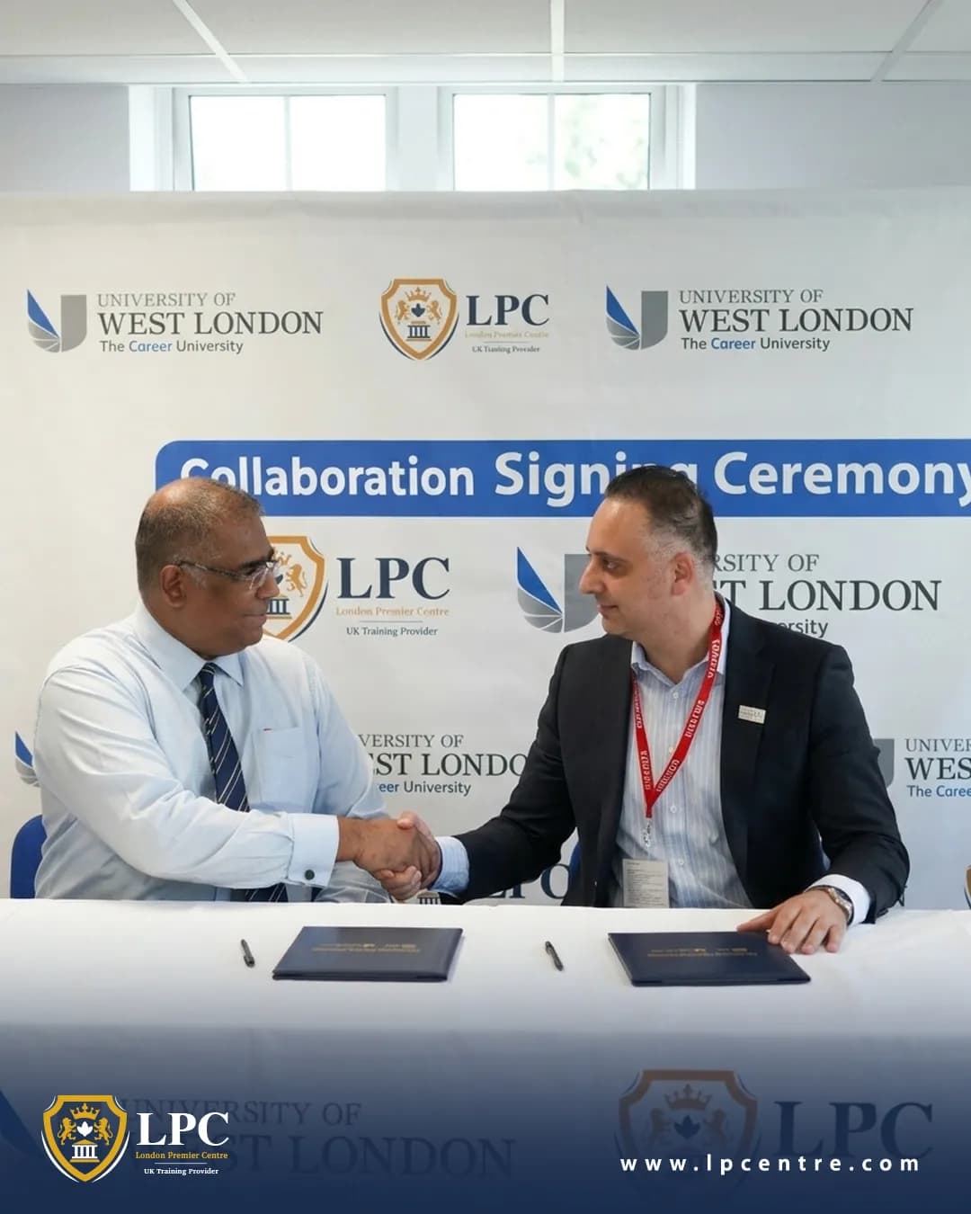 London Premier Centre and University of West London Mark Enterprise Collaboration Agreement