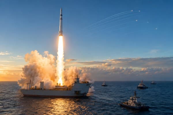 China Launches Gravity-1 Rocket from Sea, Sets Nine Satellites in Orbit