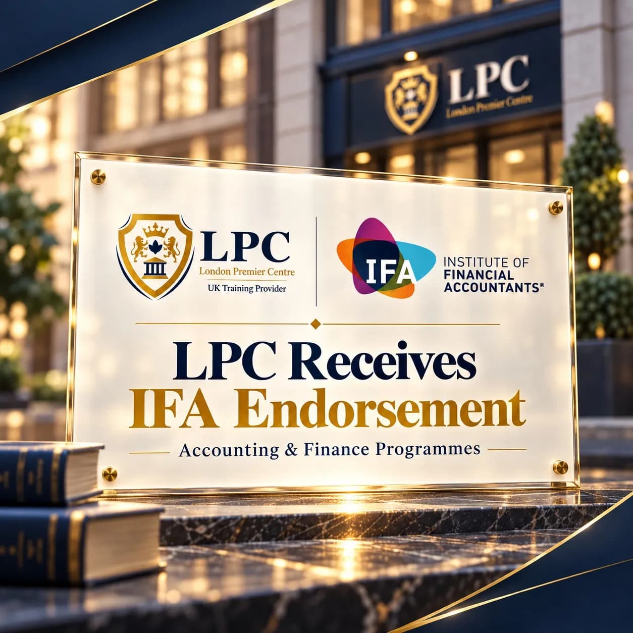 London Premier Centre Receives IFA Endorsement for Accounting and Finance Training Programmes